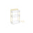 3-Tier Makeup Organiser - Metal - Champagne Gold - Customisable Design