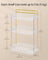 3-Tier Rectangular Makeup Organiser - Acrylic - Transparent - Customisable