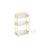 3-Tier Rectangular Makeup Organiser - Acrylic - Cloud White - Customisable Skincare and Jewellery Holder