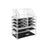 3 Piece Transparent Acrylic Cosmetic Organizer Set - Clear - Features 8 Drawers for Lipsticks and Jewelry
