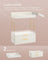 Makeup Organiser - Acrylic - Cloud White - 4 Layers with Dividers and Anti-Slip Design