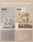 4-Layer Makeup Organiser - Plastic - Cloud White - Anti-Slip Design