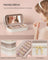 Makeup Bag - Fabric - Cloud White - Includes Separate Brush Pouch