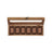 Watch Box - Solid Wood - Rustic Walnut - 6 Slots with Glass Lid and Removable Pillows