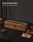Watch Box - Solid Wood - Rustic Walnut - 6 Slots with Glass Lid and Removable Pillows