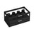 2-Tier Watch Box - Solid Wood - Ink Black - Velvet Lining with 7 Pillars and Drawer