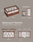 2-Tier Watch Box - Solid Wood - Natural Finish - 7 Pillars with Drawer and Velvet Lining