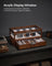 2-Tier Watch Box - Solid Wood - Natural Finish - 7 Pillars with Drawer and Velvet Lining