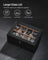 Wood Watch Box - Solid Wood - Rustic Walnut - 2-Tier with Glass Lid and 8 Slots