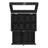 Watch Box - Solid Wood - Ink Black - 8 Slots with Pillows and Glass Lid