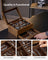 Wooden Watch Box - Solid Wood - Rustic Walnut - 8 Slots with Glass Lid and Pillows