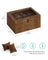 Wooden Watch Box - Solid Wood - Rustic Walnut - 8 Slots with Glass Lid and Pillows