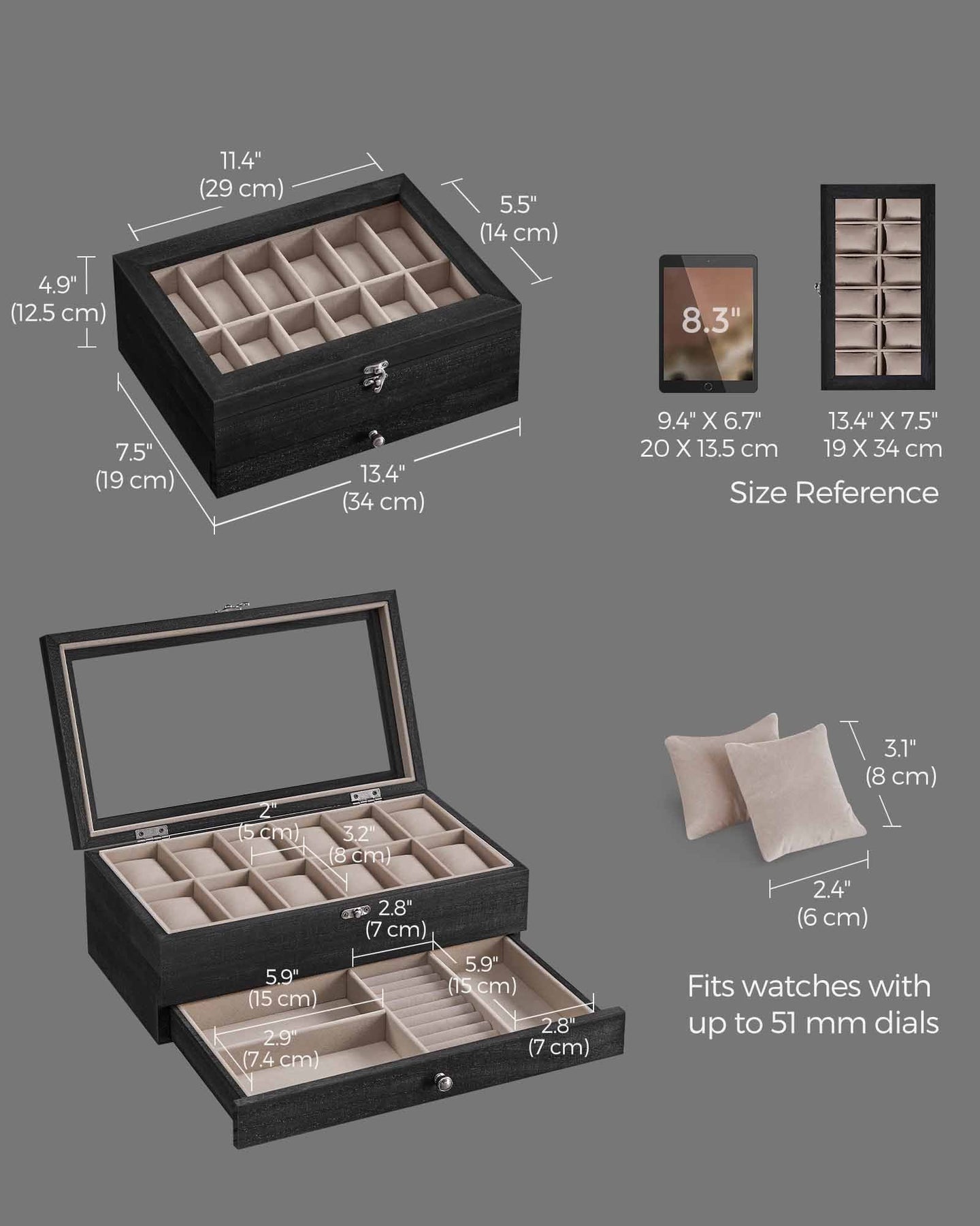 Watch Box - Wood - Wood Finish
