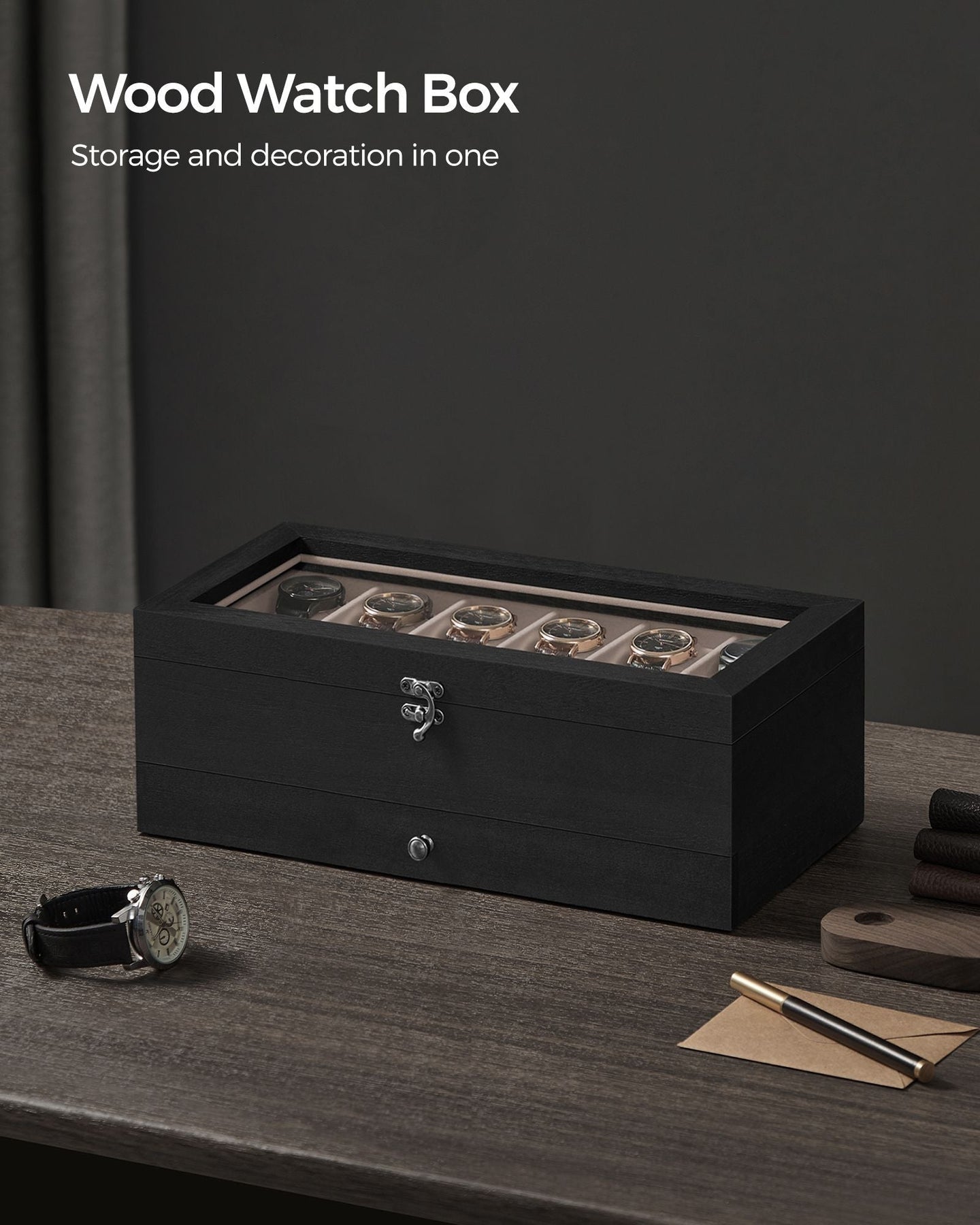 Watch Box - Wood - Wood Finish