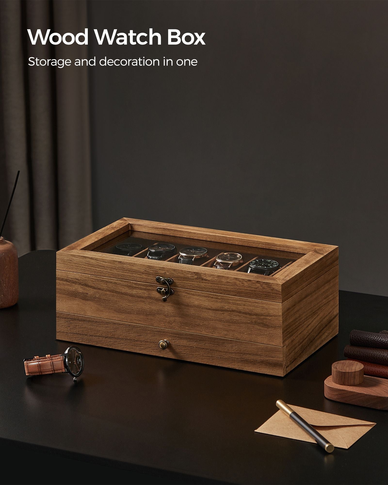 Watch Box - Wood - Multi-Color