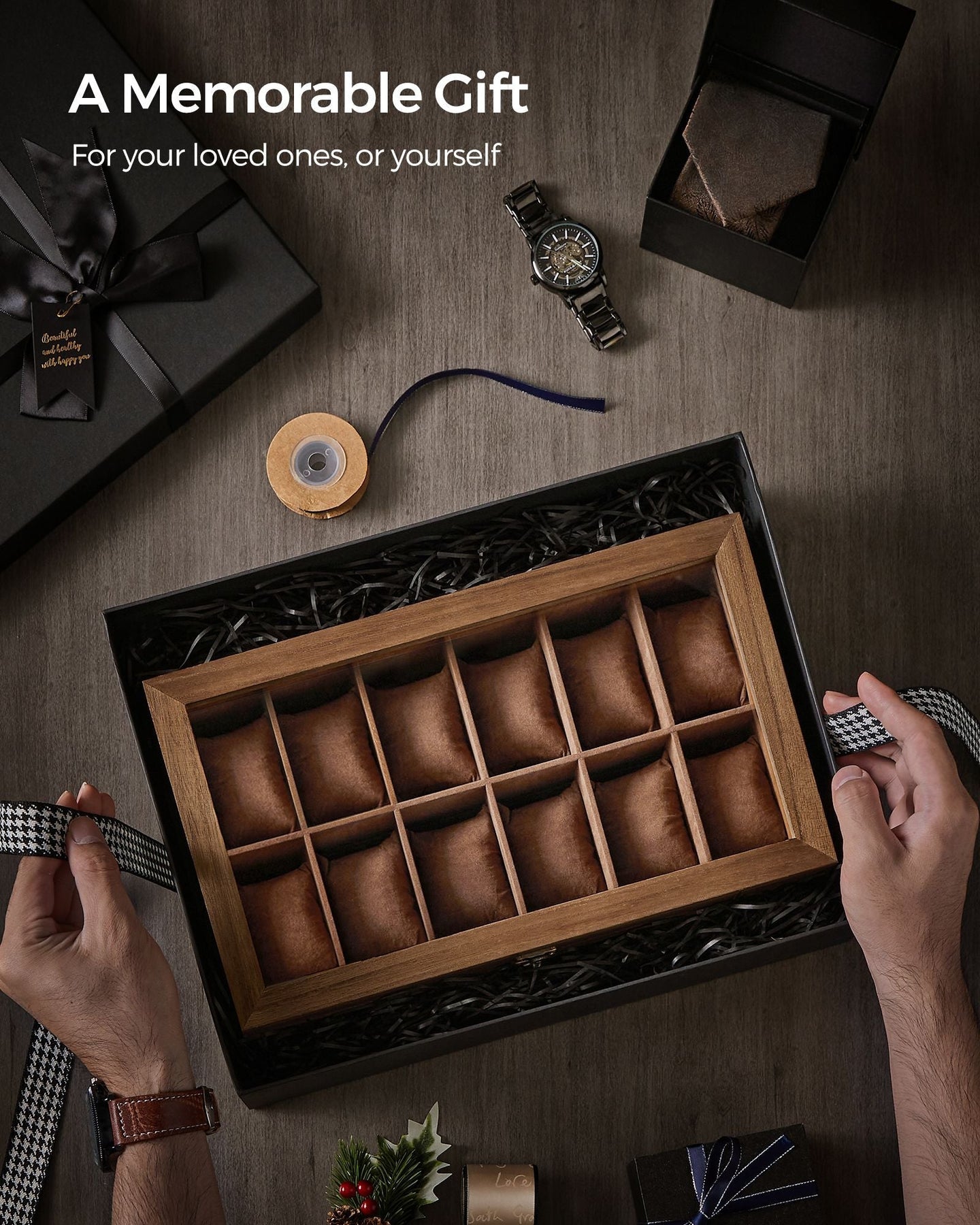 Watch Box - Wood - Multi-Color