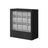 12-Slot Wooden Watch Box - Solid Wood Veneer - Ebony Black - Vertical Storage with Display Window