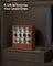 Watch Display Box - Solid Wood Veneer - Coffee Brown - 12-Slot Vertical Storage with Window
