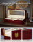 Watch Box - Wood - Elegant White - 5-Slot with Glass Lid and Removable Pillows