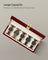 Watch Box - Wood - Elegant White - 5-Slot with Glass Lid and Removable Pillows