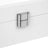 Wooden Watch Box - 5 Slots with Glass Lid - White - Elegant Finish