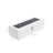 Wooden Watch Box - 5 Slots with Glass Lid - White - Elegant Finish