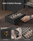 Watch Box - Solid Wood - Ebony Black - 10 Slot Organizer with Glass Lid