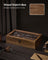 Watch Box - Solid Wood - Rustic Walnut - 12 Slots with Glass Lid