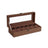 Watch Box - Velvet - Black - 6 Slots with Glass Lid and Lock