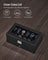 Watch Box - Wood - Black - Two Layers with Glass Lid and Bracelet Tray