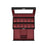 Watch Box - Synthetic Leather - Brown - 12 Slots with Glass Lid and Drawer