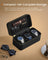 Watch Travel Case - 3-Slot Design - Woven Embossed PU Leather - Ink Black