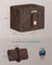Watch Travel Case - Faux Leather - Ink Black - Two Slots with Hidden Storage Pillow