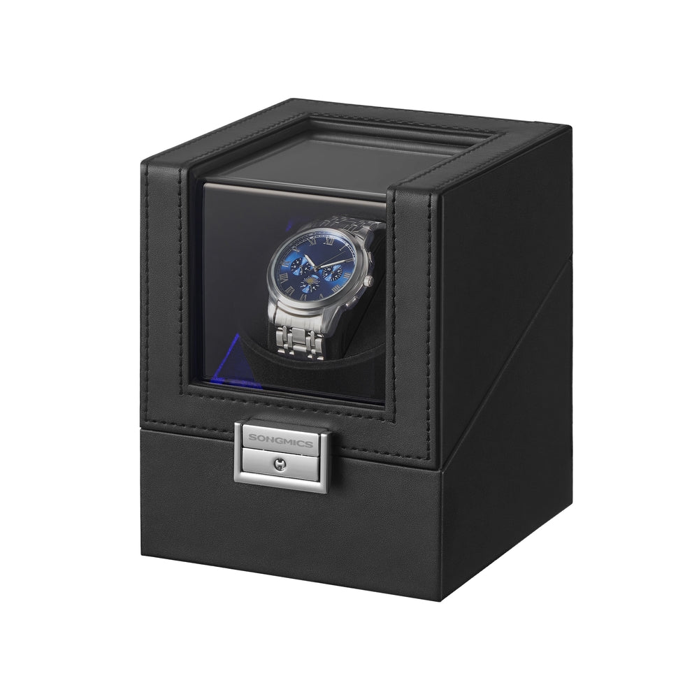 Automatic Single Watch Winder Box - 1L - MDF - Quiet Motor