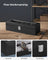 Watch Box - Velvet - Black - 6-Slot with Glass Top and Lock