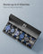 Watch Box - Velvet - Black - 6-Slot with Glass Top and Lock