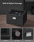 2-Tier Watch Box - Wood - Ink Black - Glass Lid and Bracelet Tray for 8 Watches
