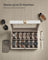 Watch Box - Faux Leather - Black - 12-Slot with Glass Lid and Removable Pillows