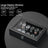 12-Slot Watch Box Organizer - Synthetic Leather - Black with Greenish Grey Lining - Large Glass Lid and Removable Watch Pillows