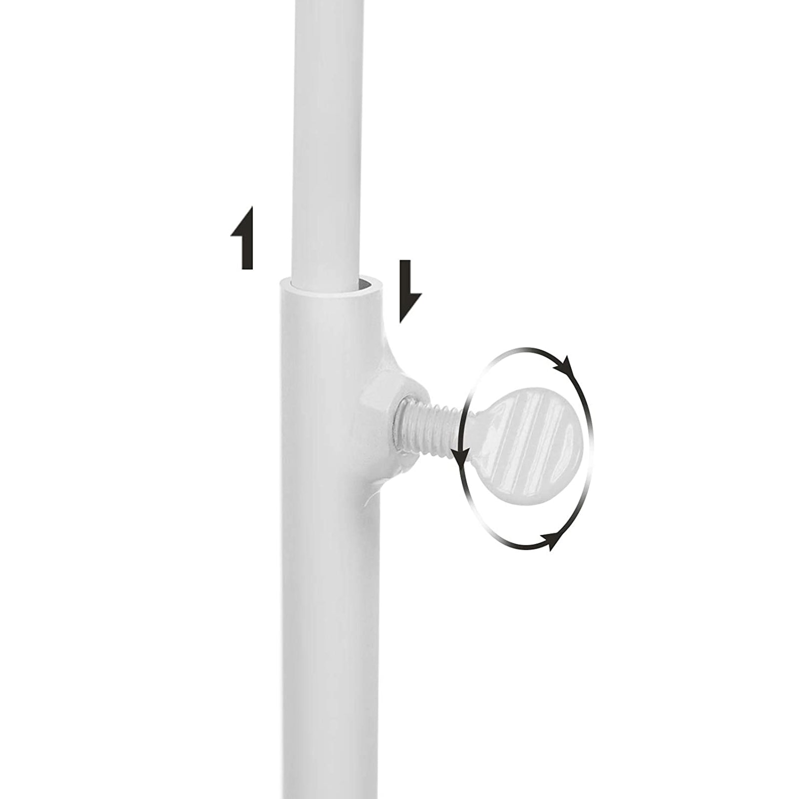 Jewellery Display Stand - Metal - White - Versatile Rack for Necklaces