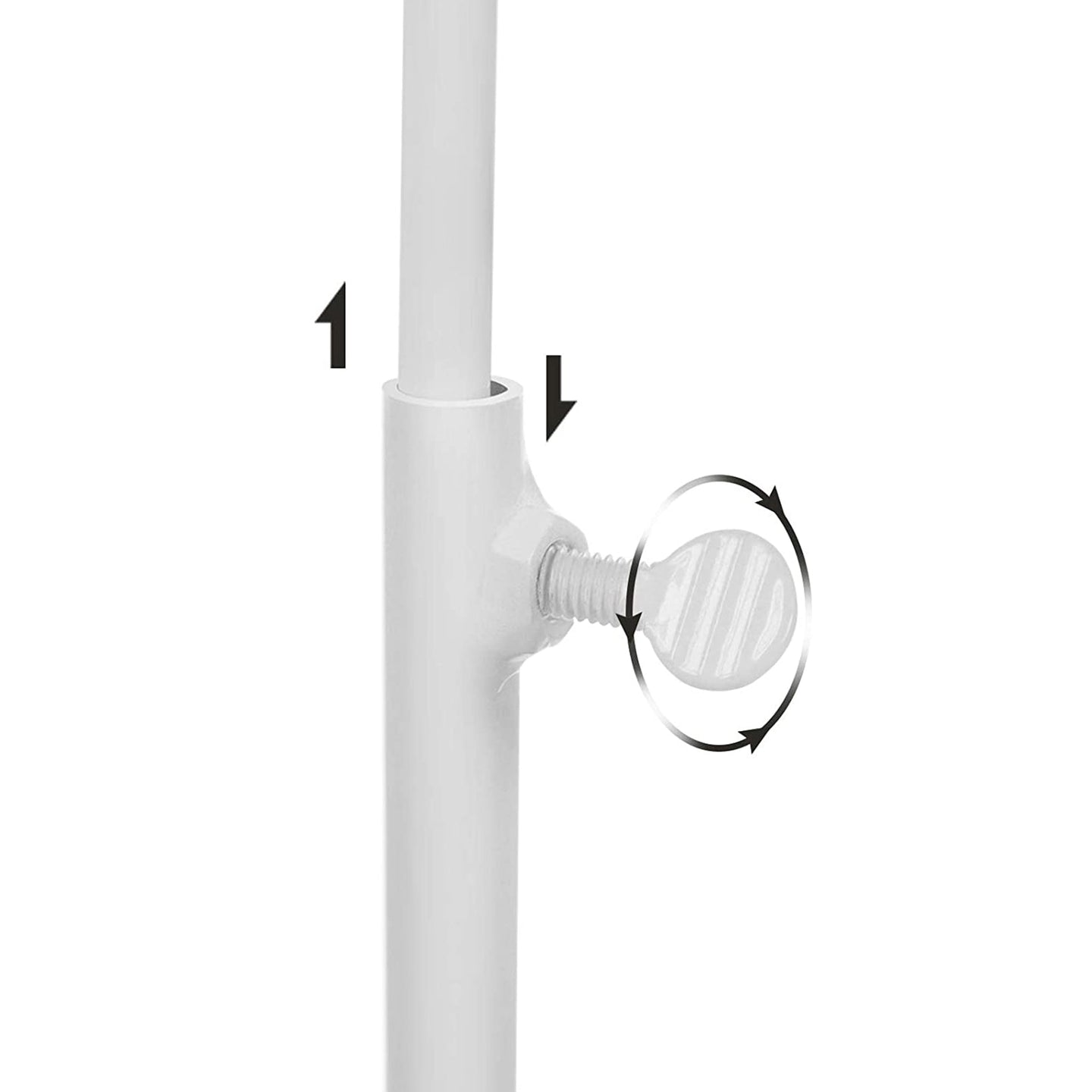 Jewellery Display Stand - Metal - White - Versatile Rack for Necklaces