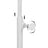 Jewellery Display Stand - Metal - White - Versatile Rack for Necklaces