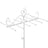 Jewellery Display Stand - Metal - White - Versatile Rack for Necklaces