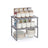 Set of 2 Cupboard Organisers - Metal - Ink Black - Stackable and Expandable