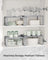 Set of 2 Cupboard Organisers - Metal - Ink Black - Stackable and Expandable