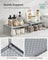 Set of 2 Cupboard Organisers - Metal - Ink Black - Stackable and Expandable