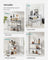 Set of 2 Cupboard Organisers - Metal - Ink Black - Stackable and Expandable