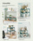 Set of 2 Spice Racks - Metal - Ivy Green - Expandable and Stackable Kitchen Organisers