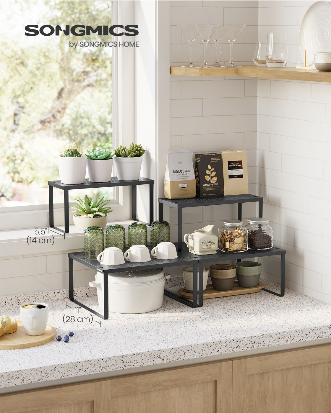 Spice Rack Set - Metal - Ink Black