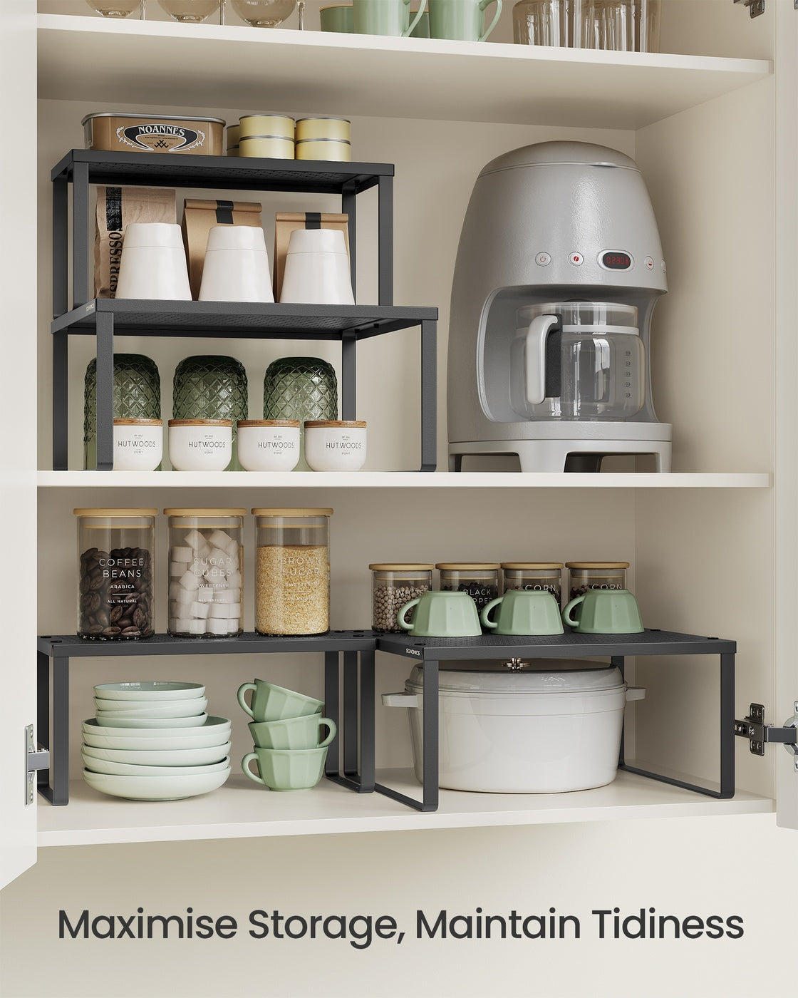 Spice Rack Set - Metal - Ink Black